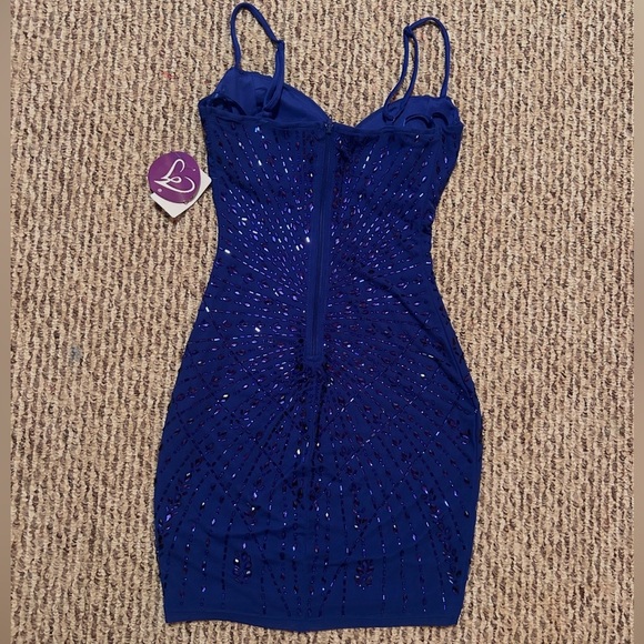 Windsor Blue Sequin Dress - Picture 4 of 5